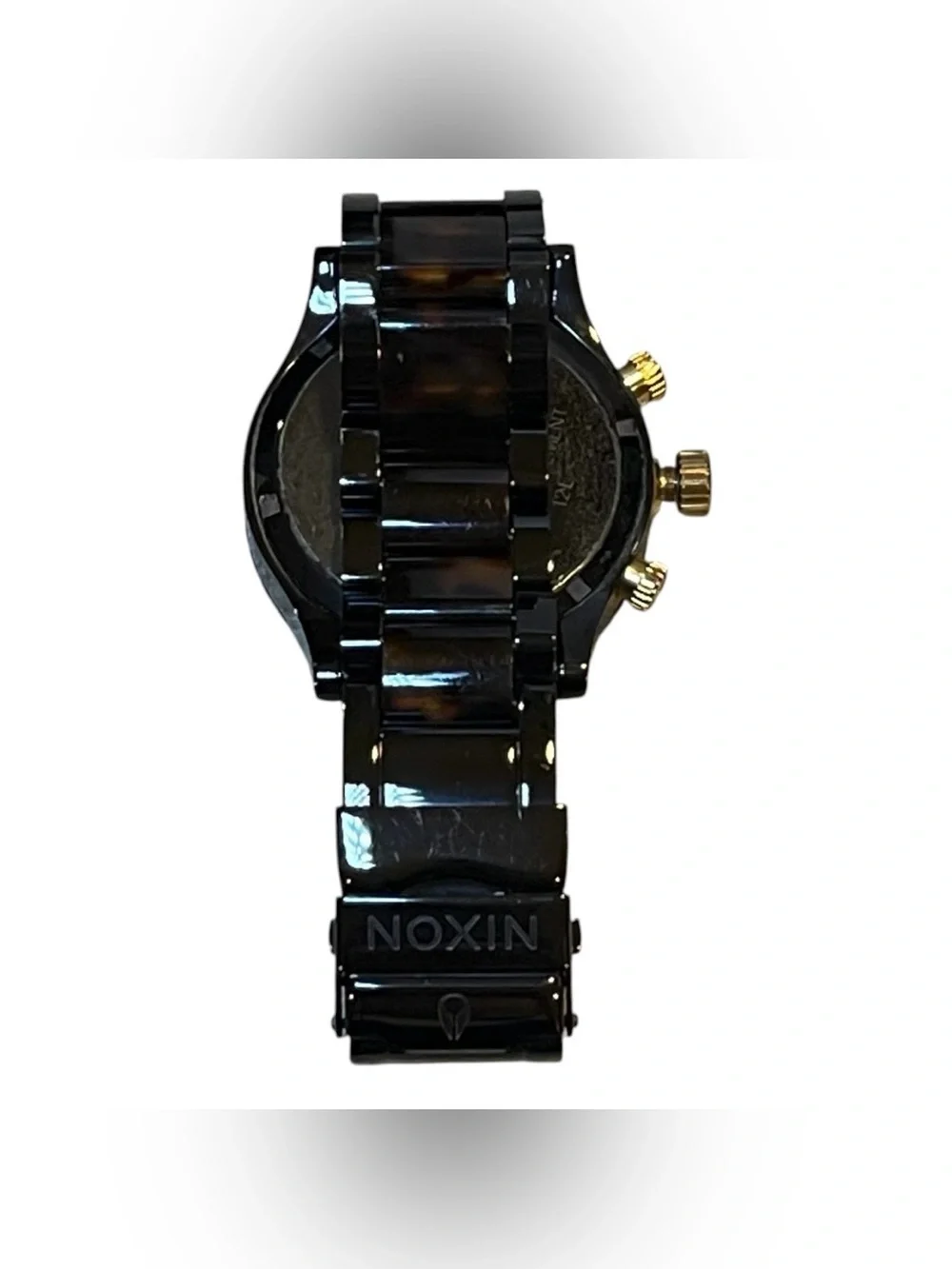NIXON 42-20 CHRONO Tortoise Shell Quartz Mens Womens Watch - NIB - READ DESCRIPT